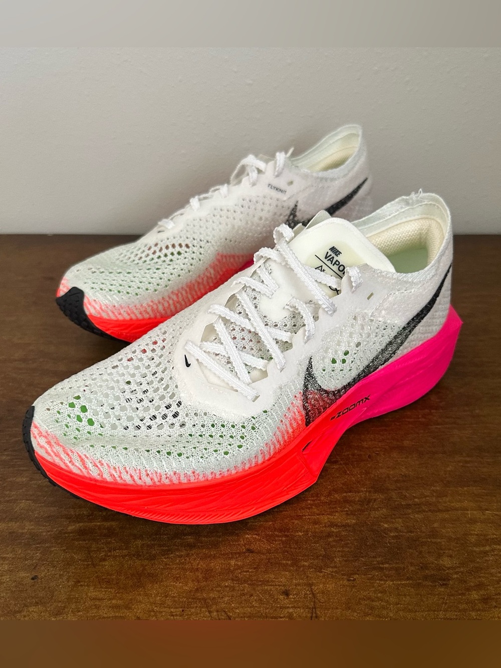 Nike ZoomX Vaporfly Next% 3 Racing Shoes White/Crimson Pink HF4995-100 Size 8.5